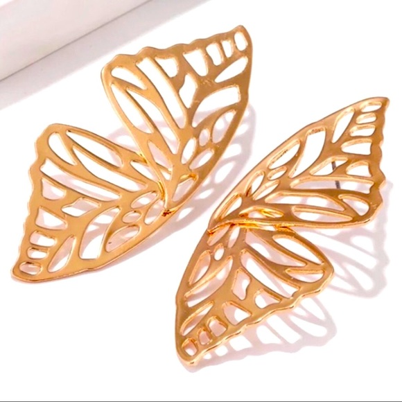 Zara Jewelry - 🔆3/$30 New Butterfly Wing Statement Earrings